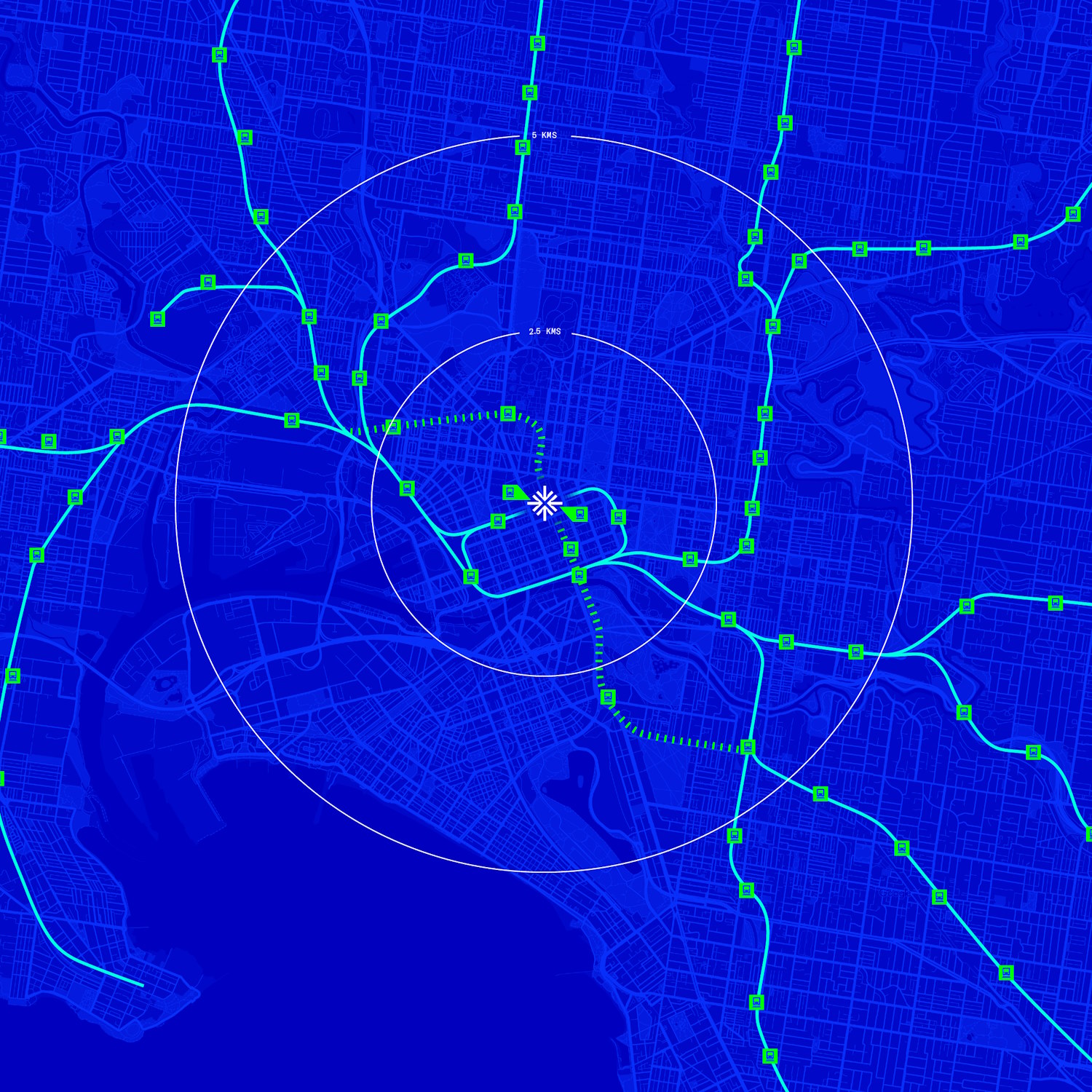 Map of the development